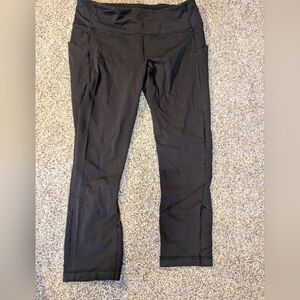 Lululemon Black Athletic Leggings, Size 8